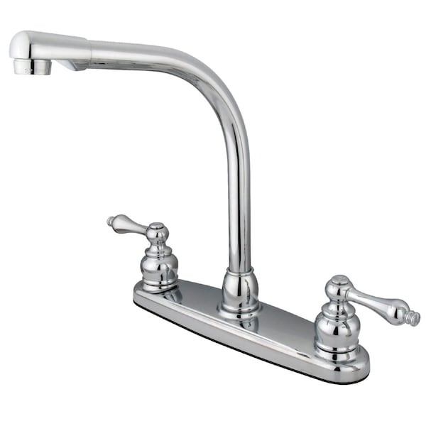 Victorian Centerset Kitchen Faucet, Chrome